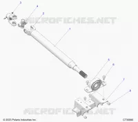 DRIVE TRAIN, MID PROP SHAFT