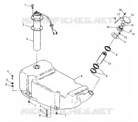 FUEL TANK SLX 780 B964287 AND INTL. SLX 780 I964287 (4937443744A009)