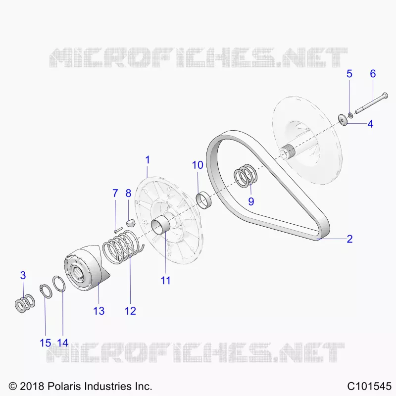 DRIVE TRAIN, SECONDARY CLUTCH