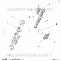 SUSPENSION, REAR SHOCK MOUNTING