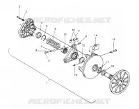 DRIVE CLUTCH ASSEMBLY 500 CARB 0962764, 500 CARB SKS 0962564,  500 CARB SKS (4931873187C006)