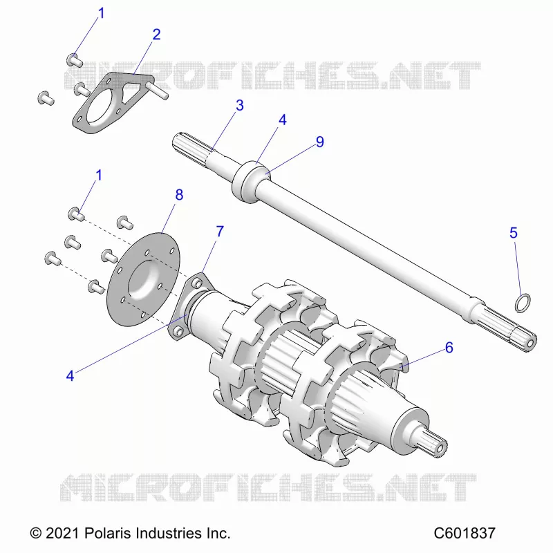 DRIVE TRAIN, JACKSHAFT AND DRIVE SHAFT