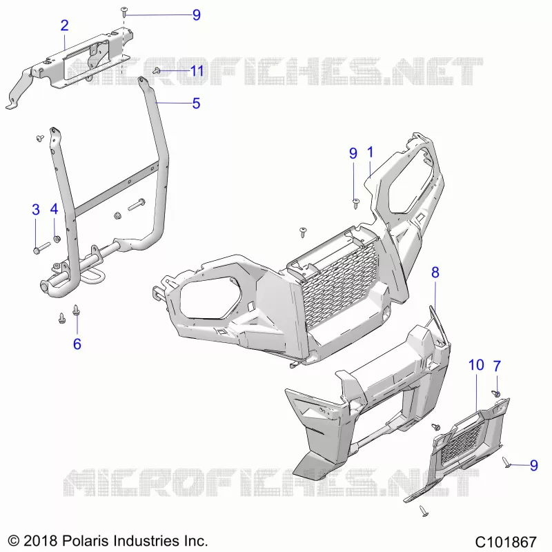 FRONT BUMPER AND MOUNTING