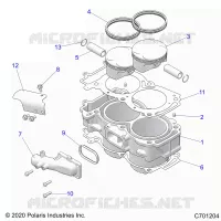 CYLINDER AND PISTON