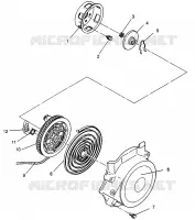 RECOIL STARTER ASSEMBLY STORM 0965782, STORM SKS 0965582,  EURO STORM E9657 (4931593159D010)