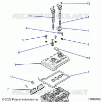 ENGINE, THROTTLE BODY AND VALVE COVER