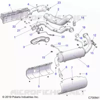 ENGINE, EXHAUST SYSTEM