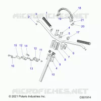 UPPER STEERING & HANDLEBAR ASM.