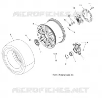 WHEELS, REAR AND HUB