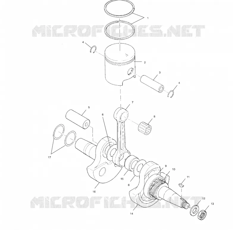 CRANKSHAFT AND PISTON
