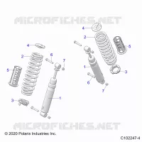 REAR SUSPENSION SHOCKS AND MOUNTING