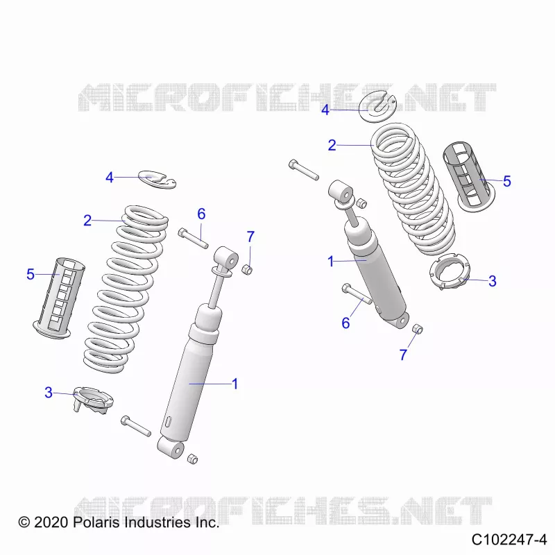 REAR SUSPENSION SHOCKS AND MOUNTING