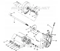 DRIVE TRAIN ASSEMBLY  500 EFI 0952774, EFI SKS 0952574,   EFI SKS PT 095297 (4929052905B012)