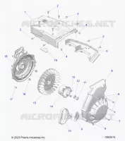 ENGINE, BLOWER HOUSING AND RECOIL STARTER