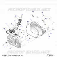 DRIVE TRAIN, CLUTCH COVER AND DUCTING