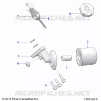 OIL FILTER AND DIPSTICK