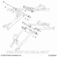 REAR SUSPENSION CONTROL ARM, MOUNTING