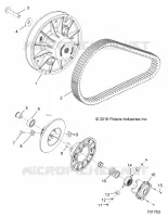 DRIVE TRAIN, SECONDARY CLUTCH