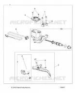 FRONT BRAKE BRAKE LEVER AND MASTER CYLINDER
