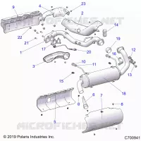 ENGINE, EXHAUST SYSTEM