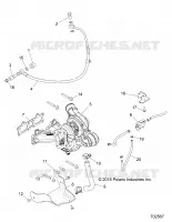 ENGINE, TURBO CHARGER MOUNTING