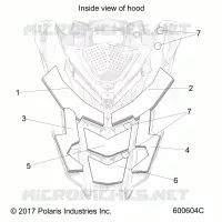 HOOD FOAM/FIBER