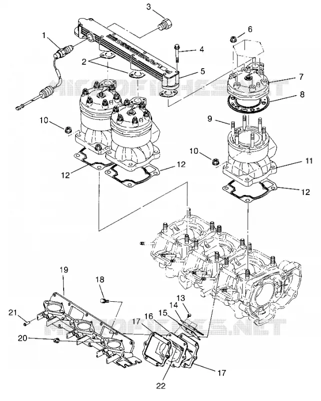 CYLINDER   MANIFOLD SL 650 STD B954358 (4932923292B013)