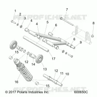 SUSPENSION, REAR TORQUE ARM