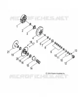DRIVE TRAIN, SECONDARY CLUTCH