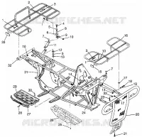 BUMPER / RACKS MOUNTING MAGNUM 2X4 W967544 (4936033603A007)
