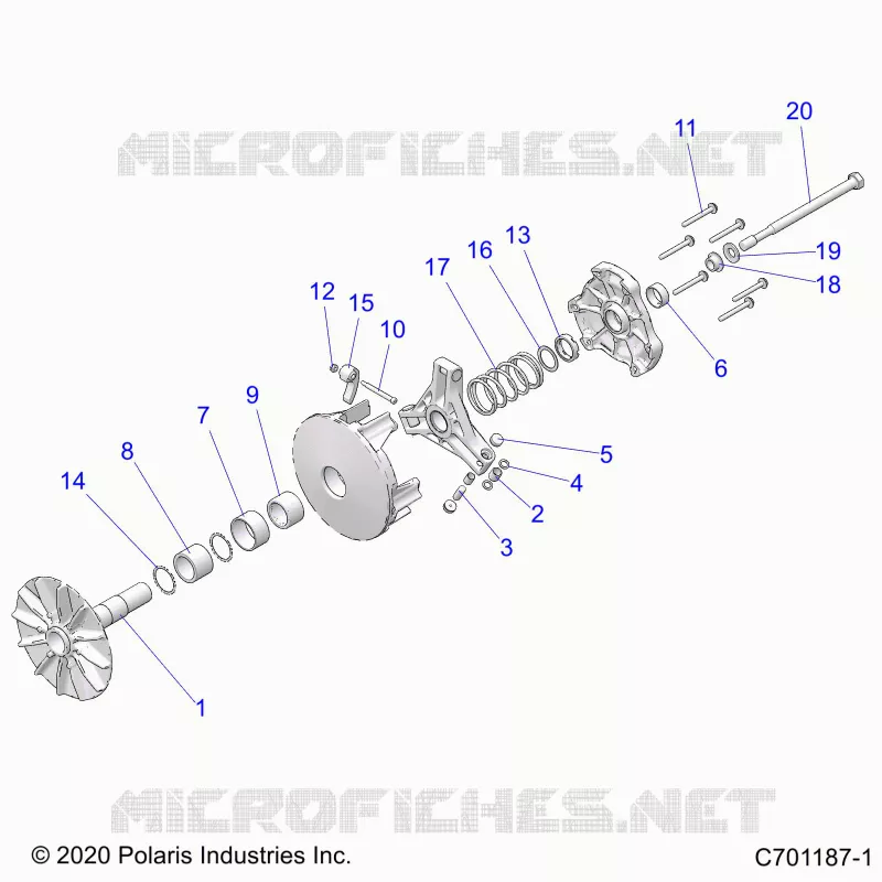 DRIVE TRAIN, PRIMARY CLUTCH