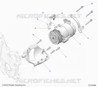 ENGINE, HVAC COMPRESSOR
