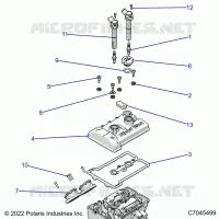 ENGINE, THROTTLE BODY AND VALVE COVER