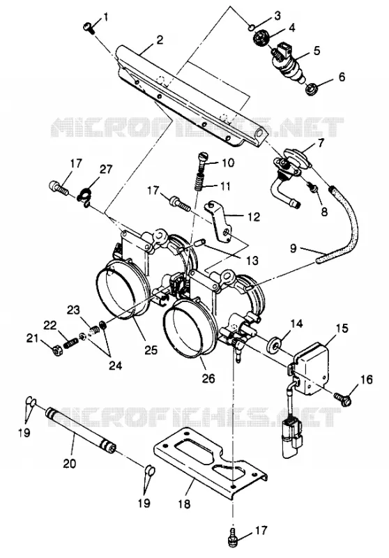 THROTTLE   BODY 500 EFI 0973774 (4938423842C013)