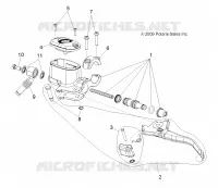 FRONT BRAKE BRAKE LEVER AND MASTER CYLINDER