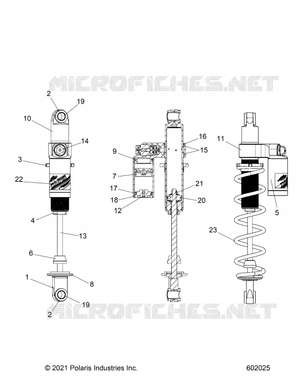 SUSPENSION, REAR SHOCK TRACK, VELOCITY 7045537