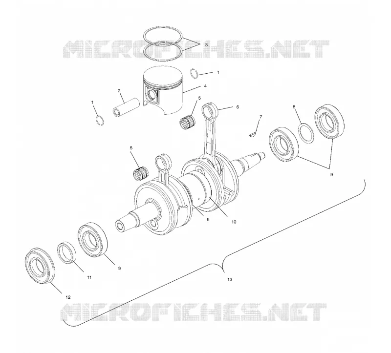 PISTON   CRANKSHAFT