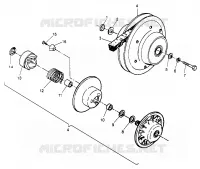DRIVEN CLUTCH XPRESS 300 W969530 AND XPRESS 400 W969540 (4935923592C006)