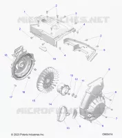 ENGINE, BLOWER HOUSING AND RECOIL STARTER