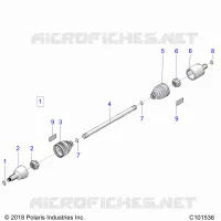 DRIVE TRAIN, DRIVE SHAFT, FRONT