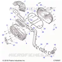 DRIVE TRAIN, CLUTCH COVER AND DUCTING