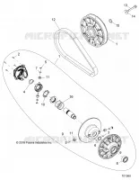 DRIVE TRAIN, SECONDARY CLUTCH