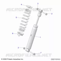 SUSPENSION, REAR SHOCK