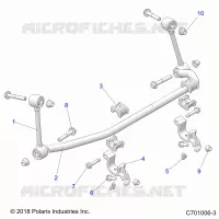 SUSPENSION, FRONT STABILIZER BAR- Z22NAK99AK/AR/BK/BR/NAV99AK/AR/BK/BR (C701006-3)