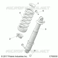 REAR SUSPENSION SHOCK MOUNTING