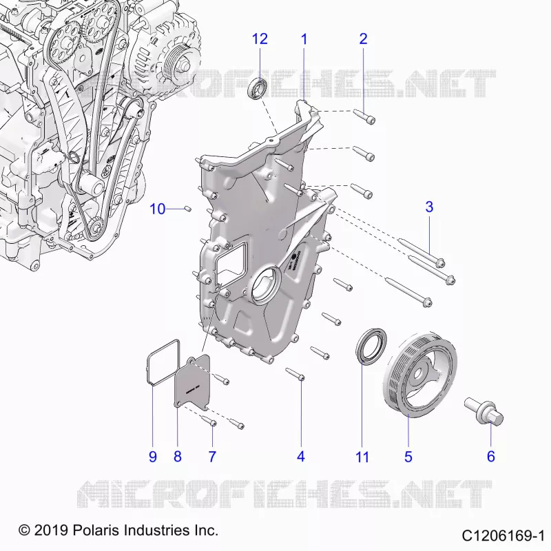ENGINE, FRONT COVER ASSEMBLY
