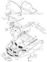 HOOD 600 XCR 0985677 (4943164316A011)