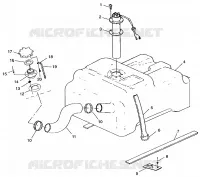 FUEL TANK W/COMBINATION  FUEL PICK-UP AND SENDER SLT 700 B964166 AND  INTL. (4933923392A009)