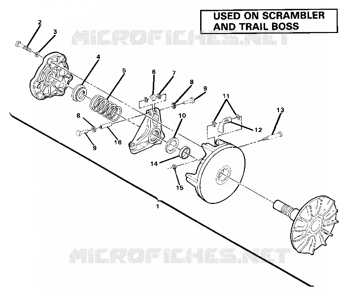 DRIVE CLUTCH ASSEMBLY. (4910981098035A)