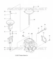 ENGINE, CARBURETOR, UPPER